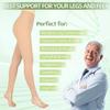 Compression Pantyhose for Women & Men, 2 Pairs 15-20mmHg Medical Graduated Compression Leggings, Opaque Footless Waist High Compression Stockings for Varicose Veins Edema Flight,Beige 2XL view 3