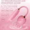 NineLife Basics Easy to Operate Rose Shape Toys Update Model 3 in 1 Rose Toy with Tongue Licking, Thrusting and Vibrating Adult Tools fN3+6 * 2, Roses-pink view 3