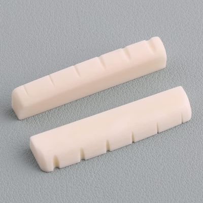 2 Pcs Pre-Slotted Acoustic Guitar Bone Nut for YMH FG Series Acoustic Guitar 43x5x9mm Acoustic and Classical Guitar Nuts, Acoustic and Classical Guitar Parts