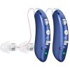 Digital Hearing Aids for Seniors with Noise Reduction, Rechargeable BTE Hearing Aid for Adults with Hearing Loss with volume control. (Blue) view 1