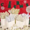 100 Sheets Christmas Metallic Gold Silver Tissue Paper Bulk, Xmas Tree, Jingle Bell, Polar Bear, Reindeer, Snowflake Gift Wrapping Paper for Gift Bag, Winter New Year Decoration Gift Packaging 20x14'' view 3