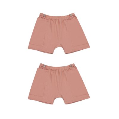 2 Pack Urine Bag Pants for Women, Incontinence Care Trousers with Double External Pockets for Catheter, Ostomy Drainage Bag Shorts(Wowen-XL)