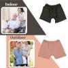 2 Pack Urine Bag Pants for Women, Incontinence Care Trousers with Double External Pockets for Catheter, Ostomy Drainage Bag Shorts(Wowen-XL) view 2
