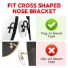4 Pairs Soft Silicone Replacement 16mm Nose Pads for Model RB3526, RB4071, RB6335, RB6375, RB7186 and More Eyeglasses,Sunglasses, Plug in/Push in Eye Glasses Repair Kit Nose Pads (Gold) view 3