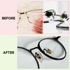 4 Pairs Soft Silicone Replacement 14mm Nose Pads for Model RB3526, RB4071, RB6335, RB6375, RB7186 and More Eyeglasses,Sunglasses, Plug in/Push in Eye Glasses Repair Kit Nose Pads (Silver) view 2