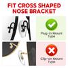 4 Pairs Soft Silicone Replacement 14mm Nose Pads for Model RB3526, RB4071, RB6335, RB6375, RB7186 and More Eyeglasses,Sunglasses, Plug in/Push in Eye Glasses Repair Kit Nose Pads (Silver) view 3