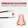 4 Pairs Soft Silicone Replacement 14mm Nose Pads for Model RB3526, RB4071, RB6335, RB6375, RB7186 and More Eyeglasses,Sunglasses, Plug in/Push in Eye Glasses Repair Kit Nose Pads (Gold) view 4