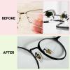 4 Pairs Soft Silicone Replacement 16mm Nose Pads for Model RB3526, RB4071, RB6335, RB6375, RB7186 and More Eyeglasses, Sunglasses, Plug in/Push in Eye Glasses Repair Kit Nose Pads (Silver) view 2
