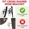 4 Pairs Soft Silicone Replacement 16mm Nose Pads for Model RB3526, RB4071, RB6335, RB6375, RB7186 and More Eyeglasses, Sunglasses, Plug in/Push in Eye Glasses Repair Kit Nose Pads (Silver) view 3