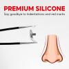 4 Pairs Soft Silicone Replacement 16mm Nose Pads for Model RB3526, RB4071, RB6335, RB6375, RB7186 and More Eyeglasses, Sunglasses, Plug in/Push in Eye Glasses Repair Kit Nose Pads (Silver) view 4