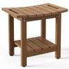 oridom HIPS Shower Benches for Inside Shower, Shower Stool with Space-Efficient Storage Shelf, Waterproof Shower Chair Seat for Spa Bathroom(Brown) view 1