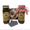 Amish Homemade Style Mild Jalapeo Jelly With Fabric Toppers 2/19 Oz. Jars view 1