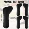 2 Pairs High Heel Inserts for Women, Invisible Adhesive Cushion Insoles Arch Support Non-Slip Slim Inserts Liners 3/4 Comfort Insoles Shoe Pads for Sandals Flats Pump Dress Shoes Boots (Black) view 2