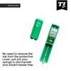 0.5ml U-100 disposable syringe T1me Vial Syringe Insulin Filling Support (BD Micro-Fine and other insulin syringe), Insulin transfer device for diabetes, Bottle Protector Case, Vial Holder (Green) view 3