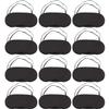 30 Pcs Eye Mask Sleep Blindfold with Nose Pad and Elastic Strap for Travel Sleep, Game Sleeping, Black view 2