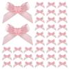 100pcs Ribbon Bows, 1.57x0.4in Mini Bows for Crafts Cute Small Ribbon Tiny Bows for Sewing Gift Wrapping Wedding Party Favors Treat Bags Gift Box Decoration (Pink) view 1