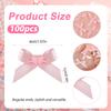 100pcs Ribbon Bows, 1.57x0.4in Mini Bows for Crafts Cute Small Ribbon Tiny Bows for Sewing Gift Wrapping Wedding Party Favors Treat Bags Gift Box Decoration (Pink) view 2