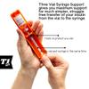 1ml U-100 disposable syringe T1me Vial Syringe Insulin Filling Support (BD Micro-Fine and other insulin syringe), Insulin transfer device for diabetes, Bottle Protector Case, Vial Holder (Orange) view 2