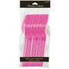 Reusable Bright Pink Plastic Spoons (Pack of 20) - Perfect for Parties, Picnics, and Everyday Use view 2