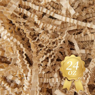 TCAIRG - 1.5 LB Kraft Crinkle Cut Paper Shred Filler for Gift Wrapping and Basket Filling - Shredded Paper for Gift Box