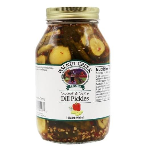 NineLife Basics WALNUT CREEK SWEET & SPICY PICKLES (1 QUART) (2 JARS)