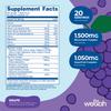 Wellah Splish Splash Hydration (Grape Flavor) 20 Stick Packs - Electrolyte Drink Mix with Superfruit Complex view 2