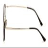 V.W.E. Men Aluminum Optical Frame Wide Fitment Reading Glasses with Titanium Temple Rectangular 144MM Ti02 (Matte Black/Gold, 1.75, x) view 3