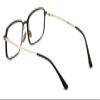 V.W.E. Men Aluminum Optical Frame Wide Fitment Reading Glasses with Titanium Temple Rectangular 144MM Ti02 (Matte Black/Gold, 1.75, x) view 4
