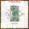 Gloreyan 1/2LB Crinkle Cut Paper Shred, Metallic Green White Raffia Paper Sherd Filler Grass for Christmas Easter Grass Gift Wrapping Basket Filling Birthdays Weddings Party Supply view 2