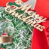 Gloreyan 1/2LB Crinkle Cut Paper Shred, Metallic Green White Raffia Paper Sherd Filler Grass for Christmas Easter Grass Gift Wrapping Basket Filling Birthdays Weddings Party Supply view 4