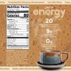 Perk Energy Original Tan Mocha Latte Flavored Drink Powder (20 Servings) - Gluten-Free, Peanut-Free, Soy-Free view 2