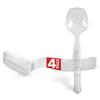 4 Count Disposable Serving Spoons, Clear Plastic Serving Spoons for Catering Weddings, Holiday Parties, and More, Large Plastic Serving Utensils for Buffet, Party Spoons, Stock Your Home view 1