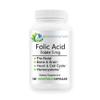 EcoIntegratives Folic Acid Folate 5mg (B9) Prenatal, Reproductive Health, Homocysteine, Metabolism, Cardiovascular, Bone, Immune Support, Allergen Free, Non GMO - 100 Vegan Capsules view 1