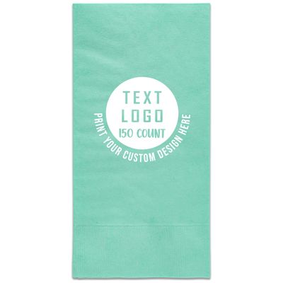 Personalized One-Color Imprint Dinner Napkins for Parties, Events, and Restaurants