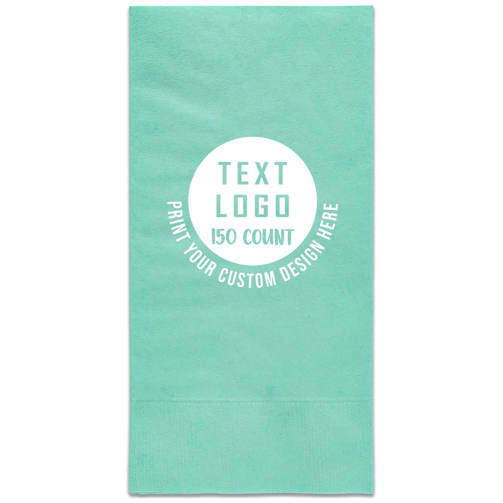 Personalized One-Color Imprint Dinner Napkins for Parties, Events, and Restaurants