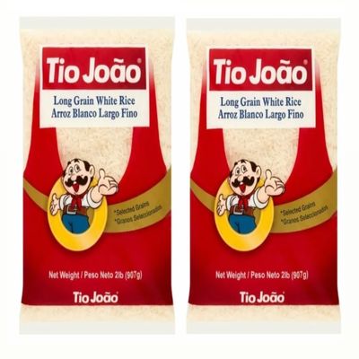 Arroz Branco Tio Joo 907g | Pack 2x907g | Brazilian White Rice Uncle John