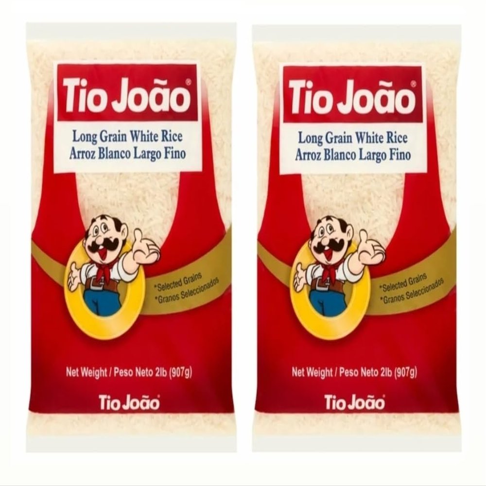 Arroz Branco Tio Joo 907g | Pack 2x907g | Brazilian White Rice Uncle John