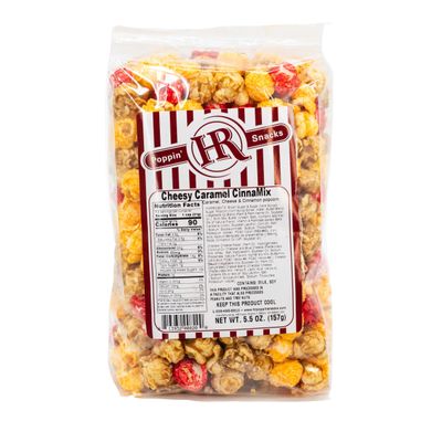Cheesy Caramel Cinnamix Popcorn | Made in Small Batches | Party Popcorn | Perfect Combo Of Cheese, Caramel, and Cinnamon Popcorn | Ready To Eat | Popped Popcorn Snack | Movie Night Essential | Sweet & Salty Treat