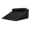 AMUFJJ Acid Reflux Wedge Pillow, 16 20 24 in Width Raised Pillows for Kid/Elderly/Adults, Post Surgery Pillow Wedges Neck/Back/Leg Support(Black,50x60x30cm) view 1