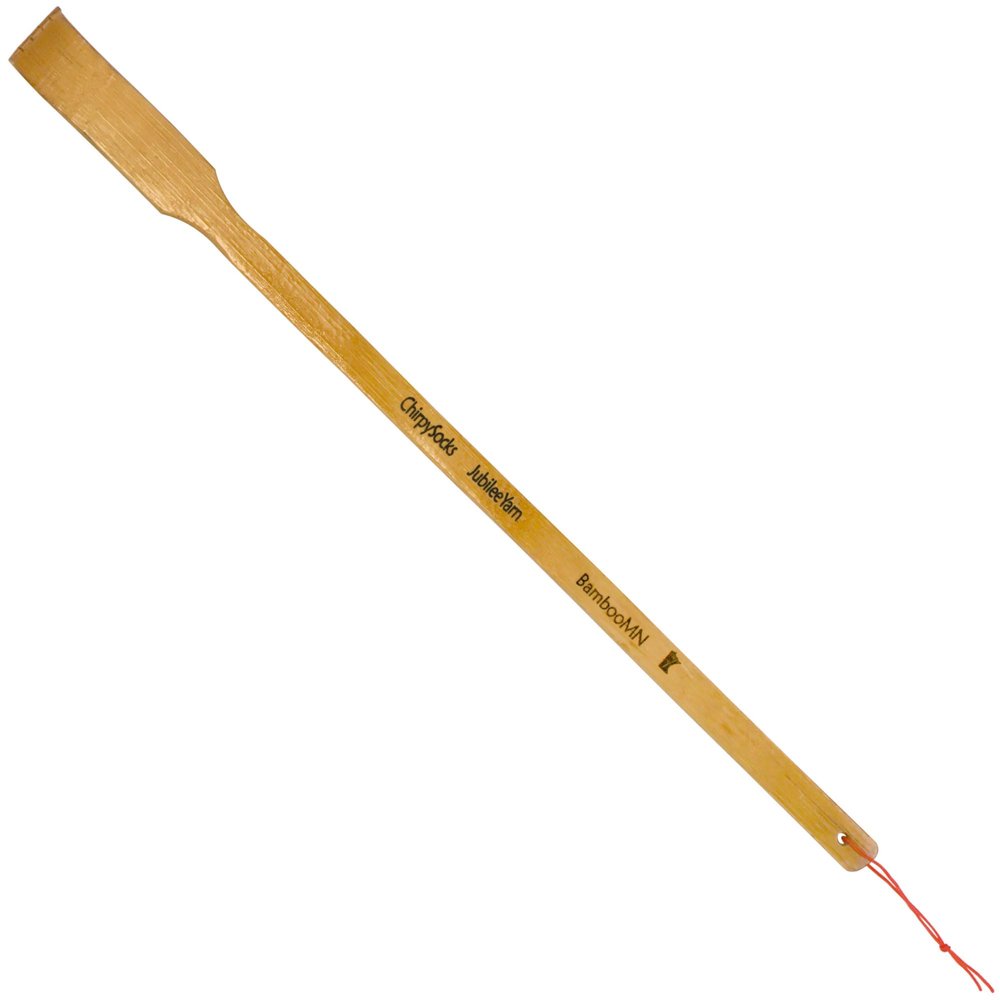 BambooMN 16.5 Inch Traditional Thin Travel Size Bamboo Wooden Back Scratcher Body Relaxation Massager Set for Itching Relief, 100 Units