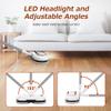 Electric Mop, AlfaBot S2 Cordless Spin Mop for Floor Cleaning, with LED Headlight and Sprayer/400ML Big Tank/60 Mins Runtime, Lightweight Floor Scrubber for Hardwood Floors, Tile, Laminate view 4