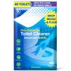 Soluble Care: Dissolvable Toilet Bowl Cleaner Sheets (No Bottles, Easy Clean, Quick-Dissolving, Mess-Free, Septic-Safe Cleaning for Home & Office) - 40 Sheets, Pine Scent view 1