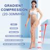 2PAIR Footless Medical Compression Pantyhose (Beige+Beige, L) view 2