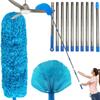 20+ Ft High Reach Ceiling Fan Duster & Cobweb & Corner Brush Duster with 3-13 ft Extension Pole, Microfiber Feather Duster with Washable Head for Ceiling Fan, Furniture, Home Cleaning view 1