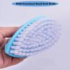 2 Pack Scrubbing Brushes for Cleaning, Heavy Duty Scrub Brush Nylon Stiff Bristles,Scrubber Cleaner Brush for Bathroom,Showe,Sink,Kitchen,Bathtub,Floor,Multi-Purpose Cleaning Brush (Green+Blue) view 3