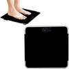 HSJFS High Precision Digital Body Weight Bathroom Scale with Ultra Wide Platform and Easy-to-Read Backlit LCD, Body Tape Measure Included, 440 Pounds (Color : Black)(Black) view 3