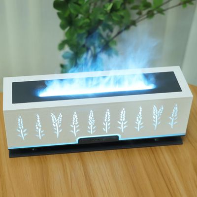 Comfort Air Aroma Diffuser Humidifier, Essential Oil Aroma 360 Diffuser, 200ml Flame Aromatherapy Diffuser Waterless Auto-Off Cool Mist Humidifier for Home,Office (White)