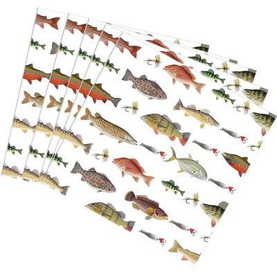 Gone Fishing Birthday Party Decorations 40Pcs Fish Napkins Disposable gone fishing party napkins for Under The Sea Party Decorations,Little Fisherman Decorations,Ofishally One Birthday Decorations