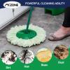 3 Pack Mop Head Replacement for Libman Tornado, Spin Mop Replacement Head  Compatible with Libman, Easy to Replace, Machine Washable, Green and White (NOT for Old Version) view 4