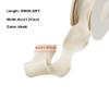 10 Yards Wrinkle Pleated Ribbon Material Bowknot Silk with Bouquet Packaging Ribbon Gift Box Packaging Bag(Khaki) view 2